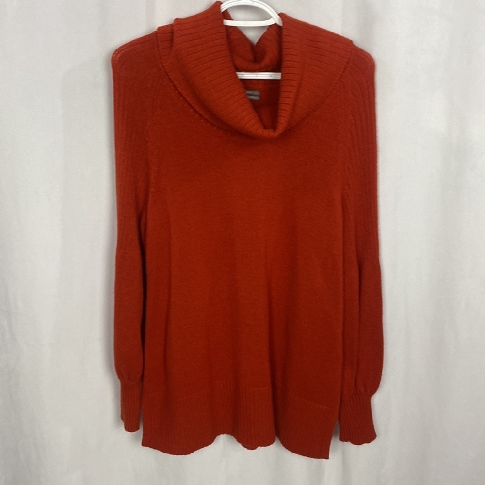 Anthropologie by Anthropologie Burnt Orange Turtleneck Sweater - Picture 2 of 12